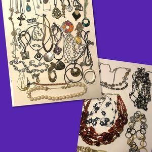 Huge Approx 45 pc Bundle of Lia Sophia Designer Costume Jewelry